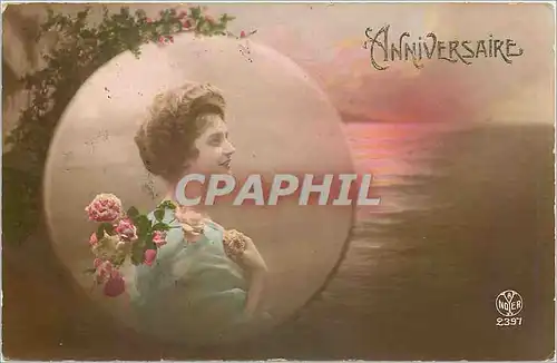 Cartes postales Anniversaire Femme