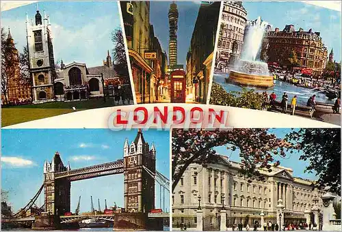 Cartes postales moderne St Margarets Westminster and Big Ben Post Office Tower London