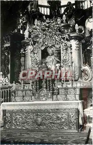 Cartes postales Santiago de Compostela Cathedrale Grand Autel Image de pierre Aute d'Argent