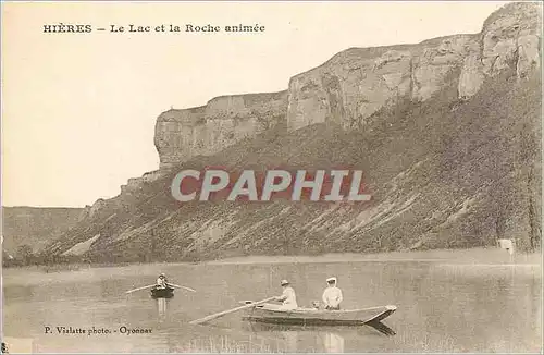 Cartes postales Hieres Le Lac et la Roche animee