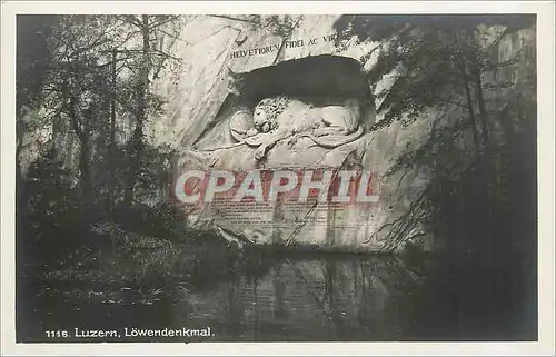 Cartes postales Luzern Lowendenkmal Lion