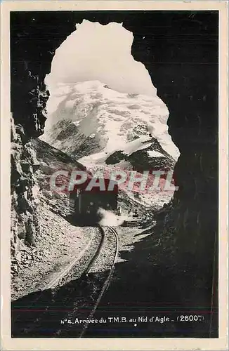 Cartes postales Arrivee du TMB au Nid d'Aigle Train