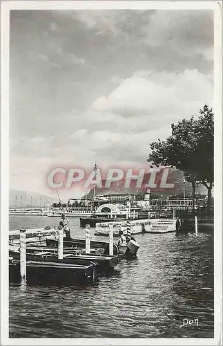 Cartes postales moderne Aix les Bains Le Lac et le Grand Port Bateau