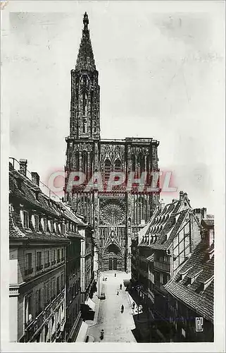 Ansichtskarte AK Strasbourg La Cathedrale et la rue Merciere