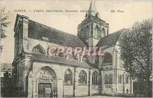 Cartes postales Evreux L'Eglise Saint Taurin Ensemble meridional