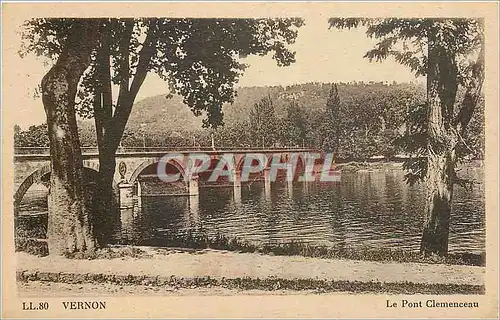 Ansichtskarte AK Vernon Le Pont Clemenceau