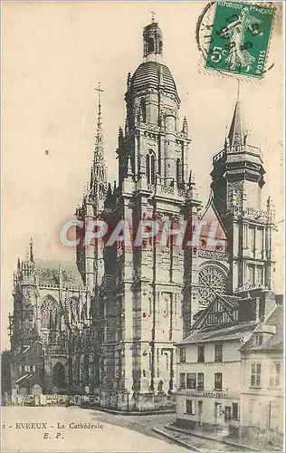 Cartes postales Evreux La Cathedrale