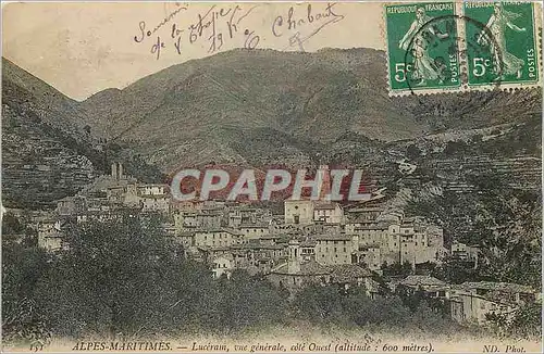 Ansichtskarte AK Alpes Maritimes Luceram vue generale cote Ouest