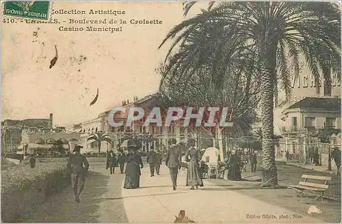 Ansichtskarte AK Cannes Boulevard de la Croisette Casino Municipal