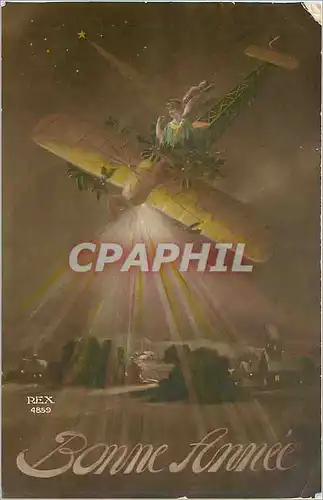 Cartes postales Bonne Annee Avion Aviation