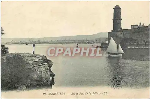 Cartes postales Marseille Avant Port de la Joliette Phare