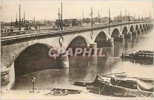 Cartes postales Bordeaux Pont sur