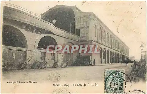 Ansichtskarte AK Nimes La Gare du PLM