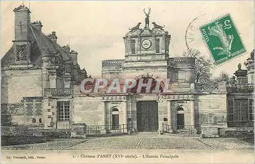 Cartes postales Chateau d'Anet L'Entree Principale