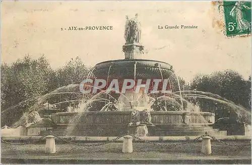Cartes postales Aix en Provence La Grande Fontaine