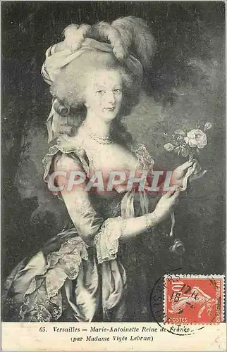 Cartes postales Versailles Marie Antoinette Reine de France