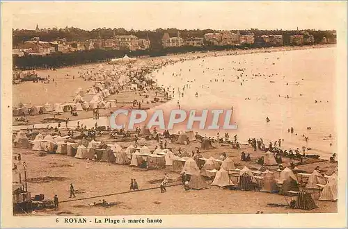 Cartes postales Royan La Plage a maree haute