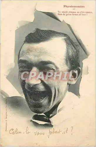 Ansichtskarte AK Physionomies Tu souris comme un p'tit amour