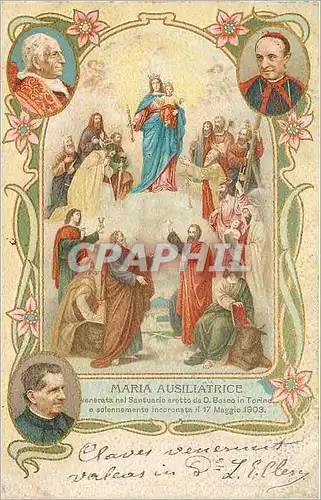 Cartes postales Maria Ausiliatrice