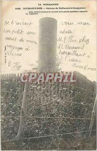 Cartes postales Dives sur Mer Colonne de Guillaume le Conquerant