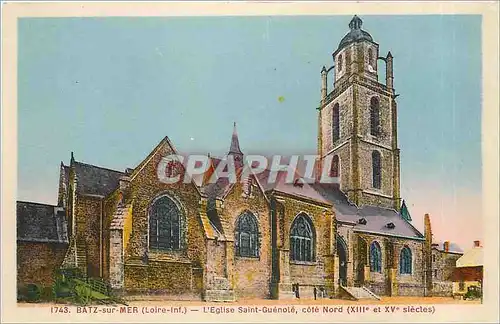 Cartes postales Batz sur Mer Loire Inf L'Eglise Saint Guenole cote Nord