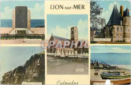 Cartes postales moderne Lion sur Mer Calvados