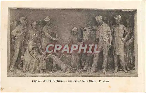 Cartes postales Arbois Jura Bas relief de la Statue Pasteur