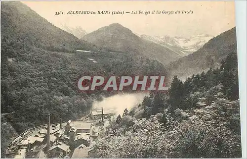 Cartes postales Allevard les Bains Isere Les Forges et les Gorges du Breda