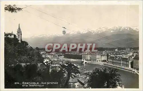 Cartes postales Grenoble Vue generale et le Teleferique