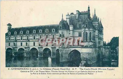 Ansichtskarte AK Chenonceau I et L Le Chateau Facade Nort Est