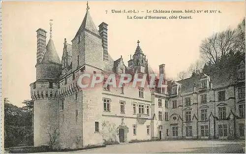 Ansichtskarte AK Usse I et L Le Chateau La Cour d'Honneur cote Ouest