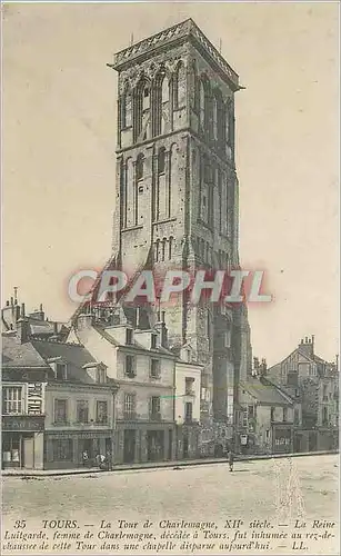 Cartes postales Tours La Tour de Charlemagne