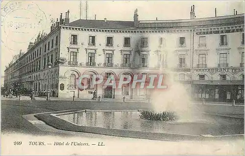 Cartes postales Tours Hotel de l'Univers