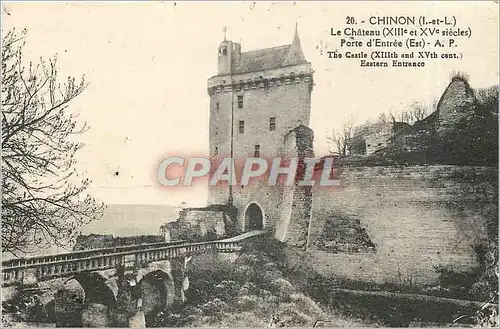 Cartes postales Chinon I et L Le Chateau Porte d'Entree Est