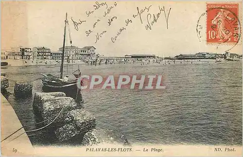 Cartes postales Palavas les Flots La Plage Bateau