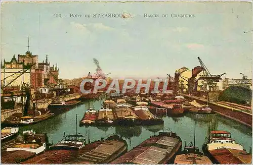 Cartes postales Port de Strasbourg Bassin du Commerce Bateaux