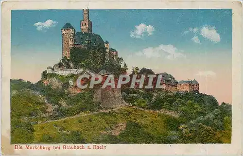 Cartes postales Die Marksburg bei Braubach a Rhein