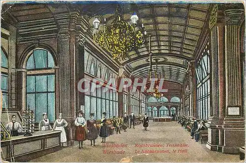 Cartes postales Wiesbade Le Kochbrunnen le Hall