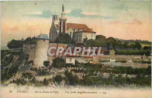 Cartes postales Vienne Notre Dame de Pipet Vue prise des Marronniers