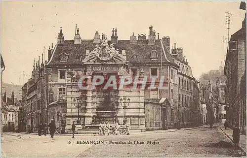 Cartes postales Besancon Fontaine de l'Etat Major