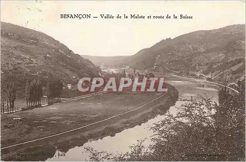 Ansichtskarte AK Besancon Vallee de la Malate et route de la Suisse