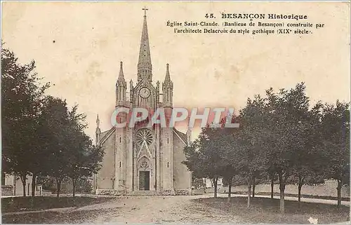 Cartes postales Besancon Historique Eglise Saint Claude Banlieu de Besancon