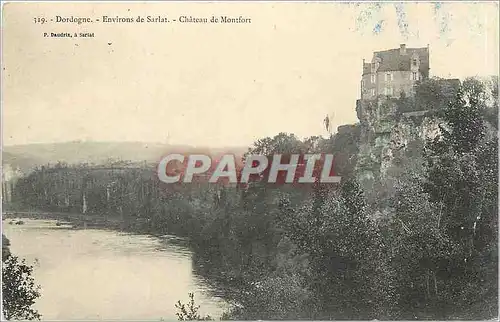 Ansichtskarte AK Dordogne Environs de Sarlat Chateau de Montfort