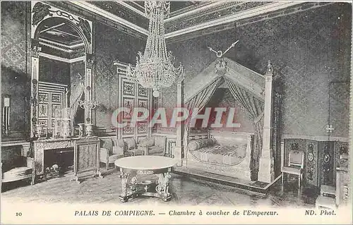 Ansichtskarte AK Palais de Compiegne Chambre a coucher de l'Empereur