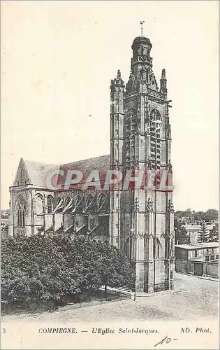 Ansichtskarte AK Compiegne L'Eglise Saint Jacques