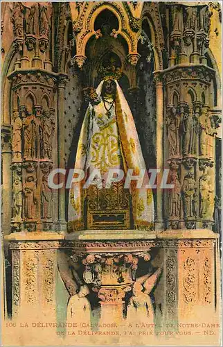 Cartes postales La Delivrande Calvados A l'Autel de Notre Dame de la Delivrande