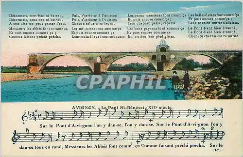 Cartes postales Avignon Le Pont St Benezet