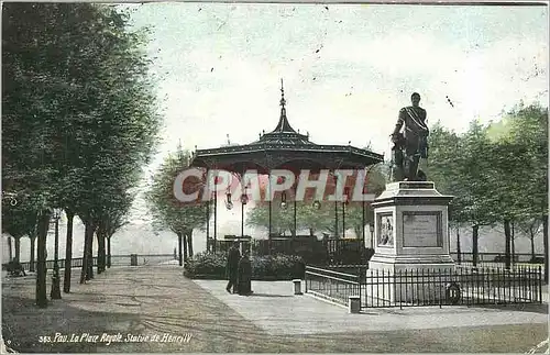 Cartes postales Pau La Place Royale Statue de Henri IV