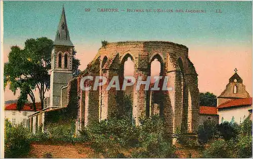 Ansichtskarte AK Cahors Ruines de l'Eglise des Jacobins