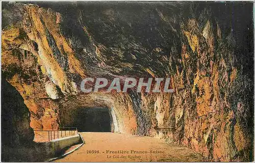Cartes postales Frontiere Franco Suisse Le Col des Roches